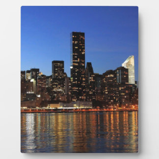 Plaque Photo NYC New York City Manhattan Nuit
