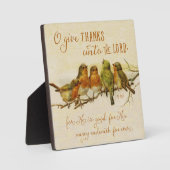 Plaque Photo O Remercie le Seigneur (Recto)