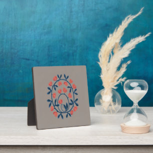 Plaque Photo objet_17_un cygne dans les fleurs