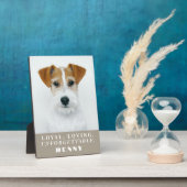 Plaque Photo Objet de souvenir personnalisé pour perte d'animal (Côté)