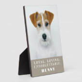 Plaque Photo Objet de souvenir personnalisé pour perte d'animal (Côté)