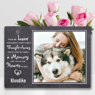 Plaque Photo Objet-souvenir à la mémoire d'un animal de compagn