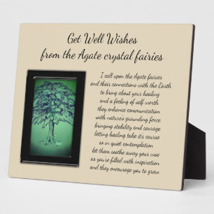 Plaque Photo Obtenez bien Crystal Fairy