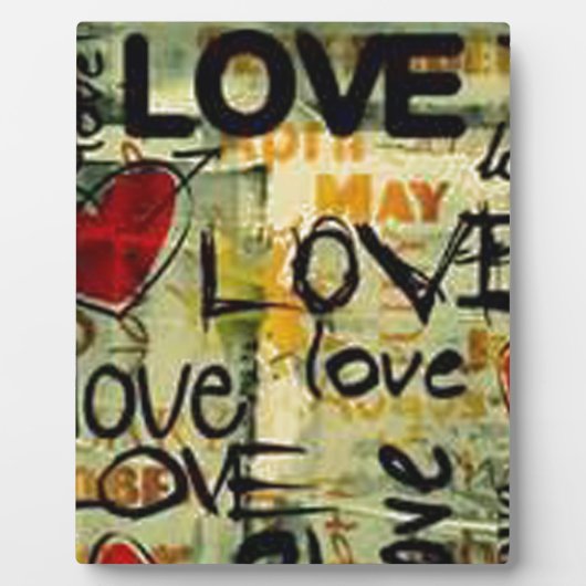 Plaque Photo Obtenez Un Petit Graffiti D'Amour (Devant)
