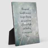 Plaque Photo Obtenez un poème bien (Côté)