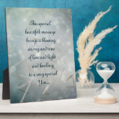 Plaque Photo Obtenez un poème bien (Côté)