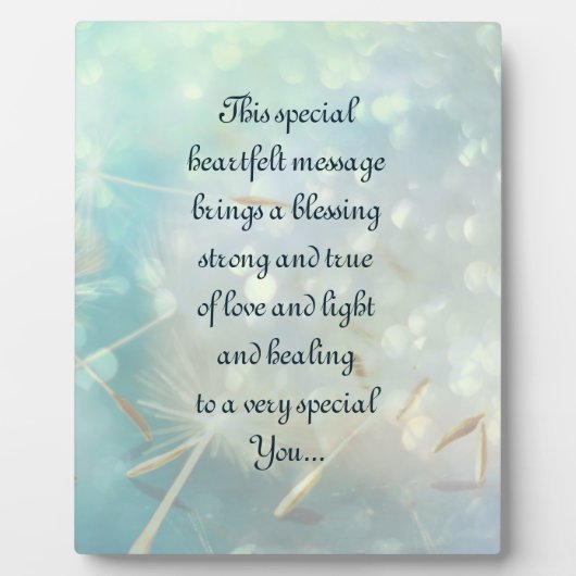 Plaque Photo Obtenez un poème bien (Devant)