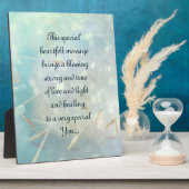 Plaque Photo Obtenez un poème bien (Côté)