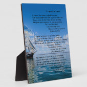 Plaque Photo O'Captain, Mon capitaine par : Walt Whitman (Côté)