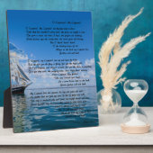 Plaque Photo O'Captain, Mon capitaine par : Walt Whitman (Côté)