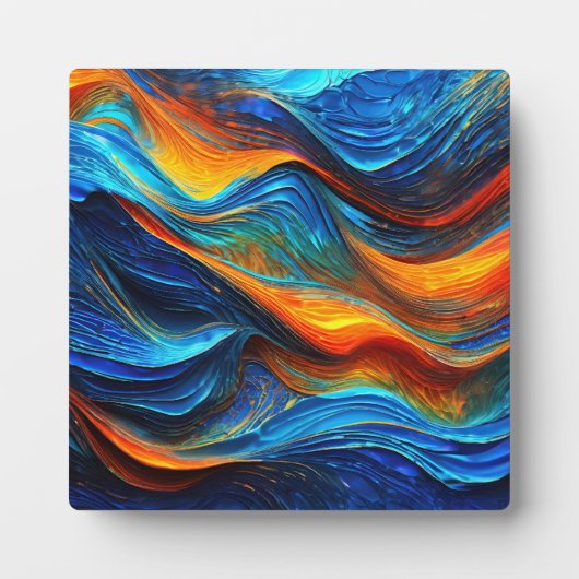 Plaque Photo Océan Lava "Pyroquatique" (Devant)