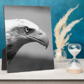 Plaque Photo Oeil d'aigle noir et blanc (Côté)