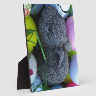 Plaque Photo Oeufs de Pâques, Ballons de golf de lapin