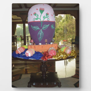 Plaque Photo OEufs de Pâques décorés