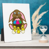 Plaque Photo Oeufs de Pâques Lapin (Côté)