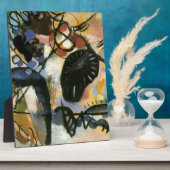 Plaque Photo Oeuvre Abstraite de Kandinsky Black Spot (Côté)