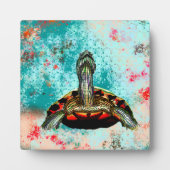 Plaque Photo Oeuvre Abstraite de tortue (Devant)