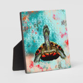 Plaque Photo Oeuvre Abstraite de tortue (Recto)