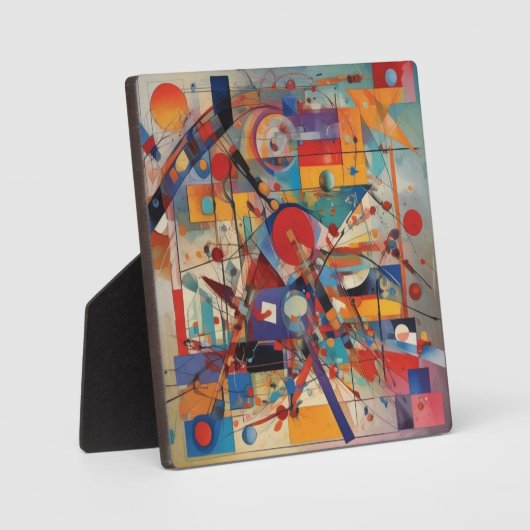 Plaque Photo Oeuvre Abstraite moderne (Recto)