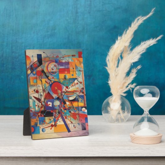 Plaque Photo Oeuvre Abstraite moderne (Côté)