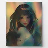 Plaque Photo Oeuvre d'Anime Girl entourée de Rainbow Light (Devant)