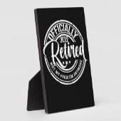 Plaque Photo Officiellement Retraité 2022 Plus Mon Problème (Côté)