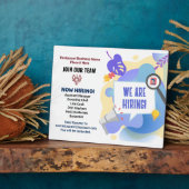 Plaque Photo Offres d'emploi d'entreprise Aide à Recherché main (Côté)