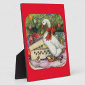 Plaque Photo Oie de Noël (Côté)