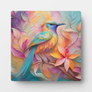 Plaque Photo Oiseau Chanson Violet Gorge Fantastique