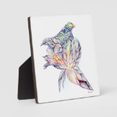 Plaque Photo Oiseau dans son nid (Recto)