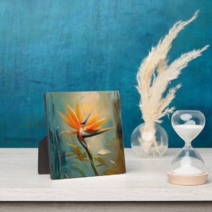 Plaque Photo Oiseau du Paradis Plante tropical