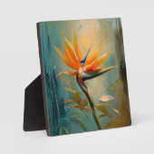 Plaque Photo Oiseau du Paradis Plante tropical (Recto)