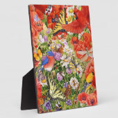 Plaque Photo Oiseaux, papillons et abeilles (Côté)