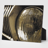 Plaque Photo Old Classic Car Headlight (Côté)