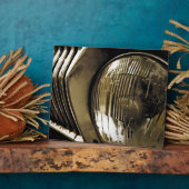 Plaque Photo Old Classic Car Headlight (Côté)