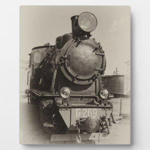 Plaque Photo Old narrow-gauge steam engine Gr-269