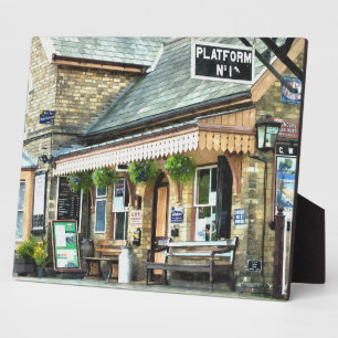 PLAQUE PHOTO OLD TRAIN STATION