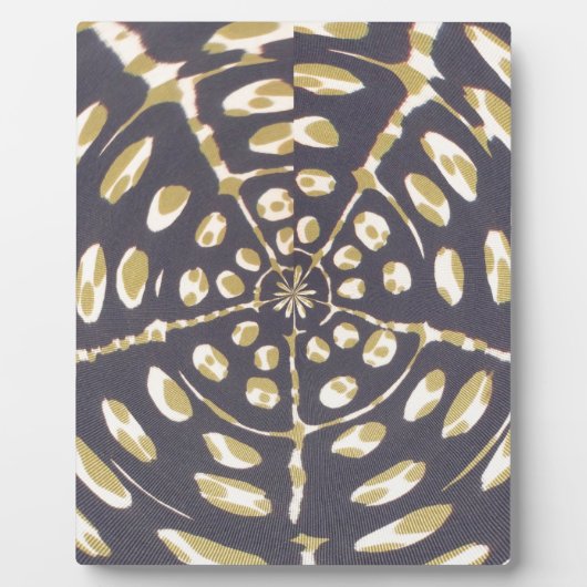 Plaque Photo Olive Green Polka Point Radial Motif Art Imprimer (Devant)