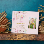 Plaque Photo OLIVIA - Filles Nom Signification Cadeau - Sirène  (Côté)