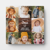 Plaque Photo Oma We Lots Hearts Wood Photo Collage (Devant)
