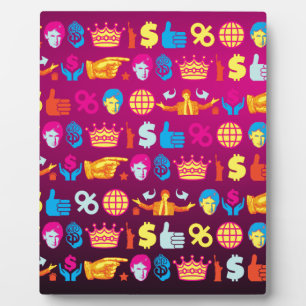 Plaque Photo ombre donald trump