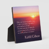 Plaque Photo On Love - Le Prophète de Kahlil Gibran (Recto)