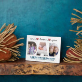 Plaque Photo On t'aime papa | Photo Fête des pères (Côté)