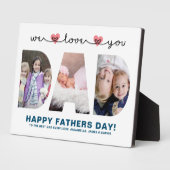 Plaque Photo On t'aime papa | Photo Fête des pères (Côté)