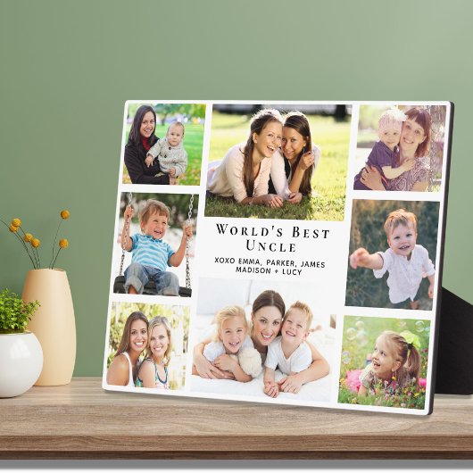 Plaque Photo Oncle Photo Collage