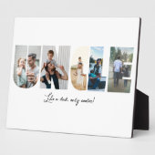 Plaque Photo Oncle Photo Collage 5 images Collage (Côté)