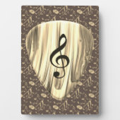 Plaque Photo Onglet de guitare de notes musicales personnalisée (Devant)