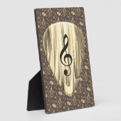 Plaque Photo Onglet de guitare de notes musicales personnalisée (Côté)