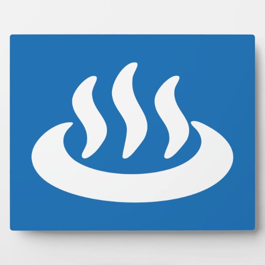 Plaque Photo Onsen ♨ Hot Spring 温 泉 Japonais (Devant)