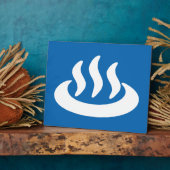 Plaque Photo Onsen ♨ Hot Spring 温 泉 Japonais (Côté)